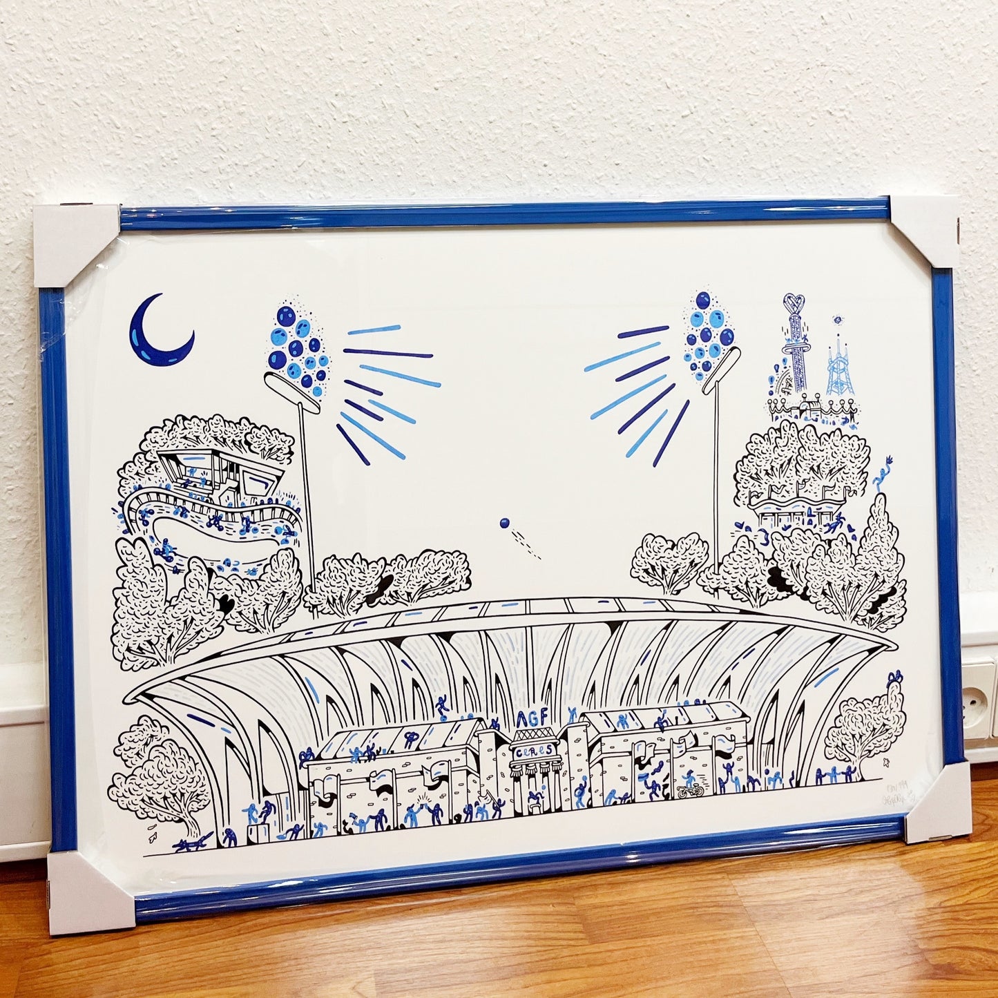 Allerede en bestseller - Over 150 stk. solgt! Aarhus Stadion - 50x70 cm ⚽️