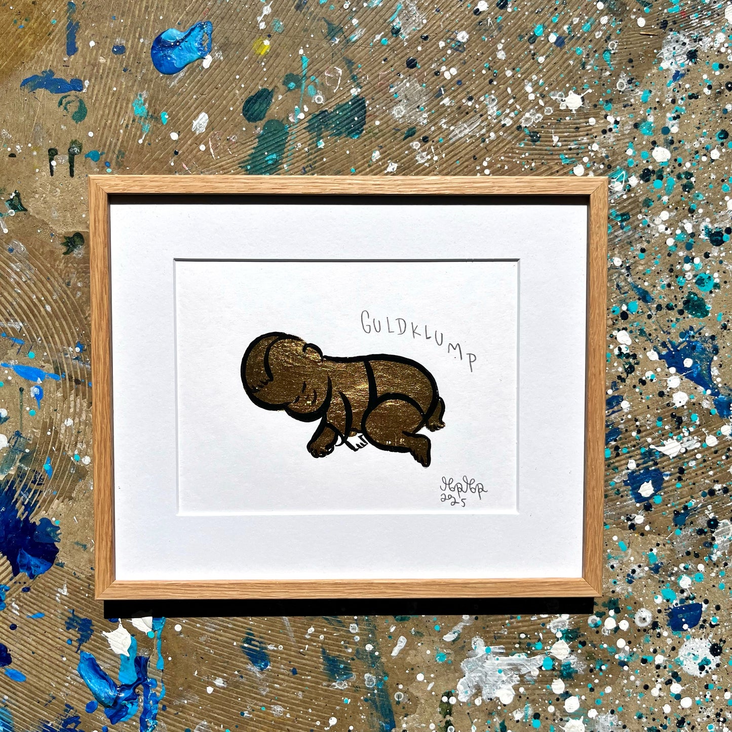 Guldklump - 23x28 cm