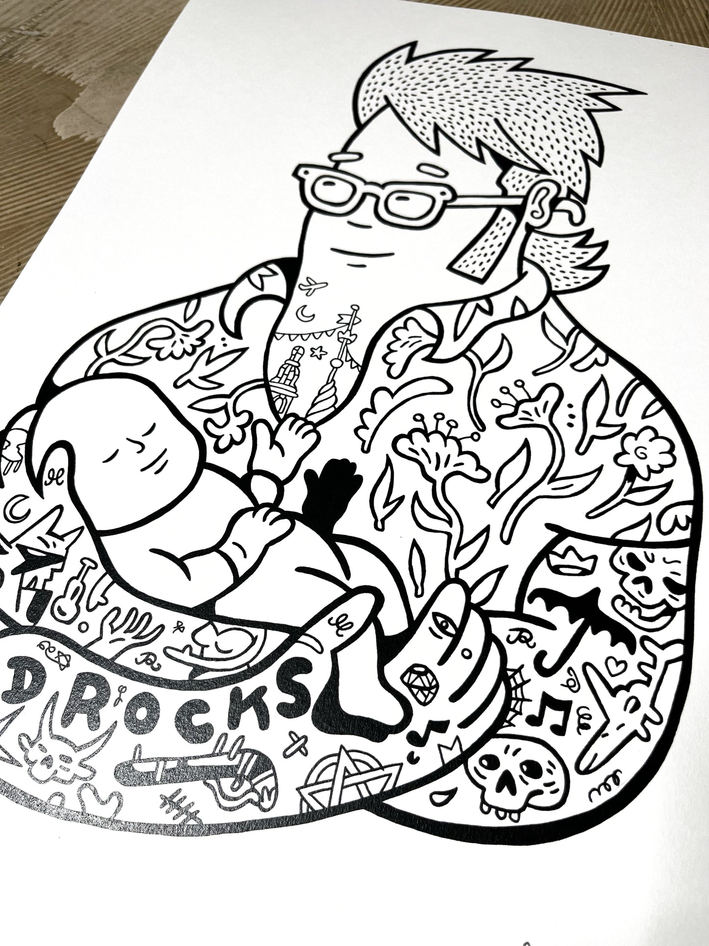 DAD ROCKS! - A3 størrelse