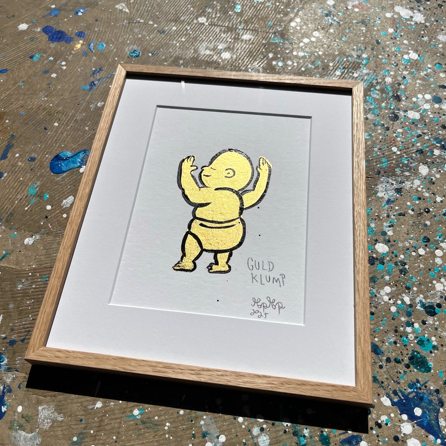 Guldklump - 29x23 cm