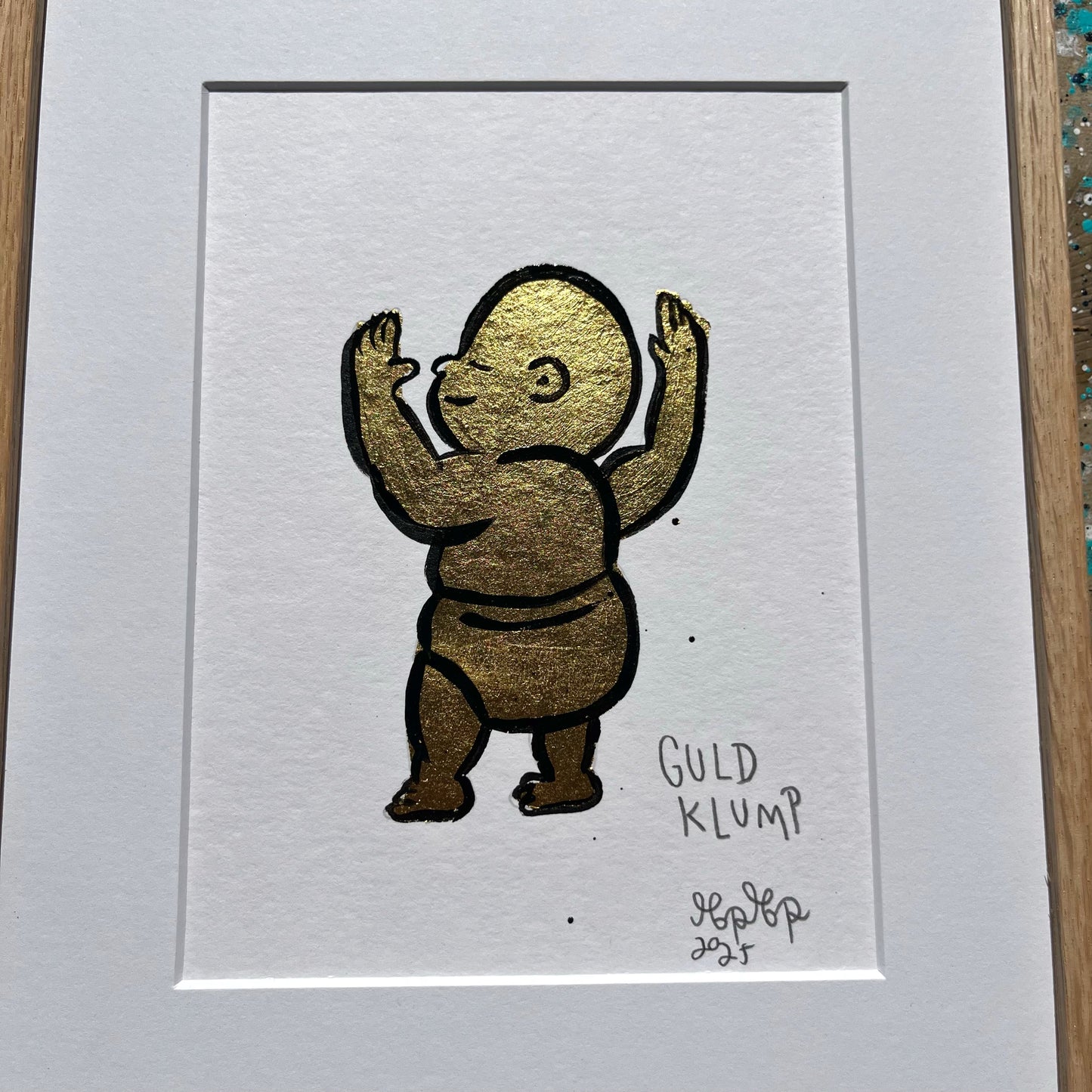 Guldklump - 29x23 cm
