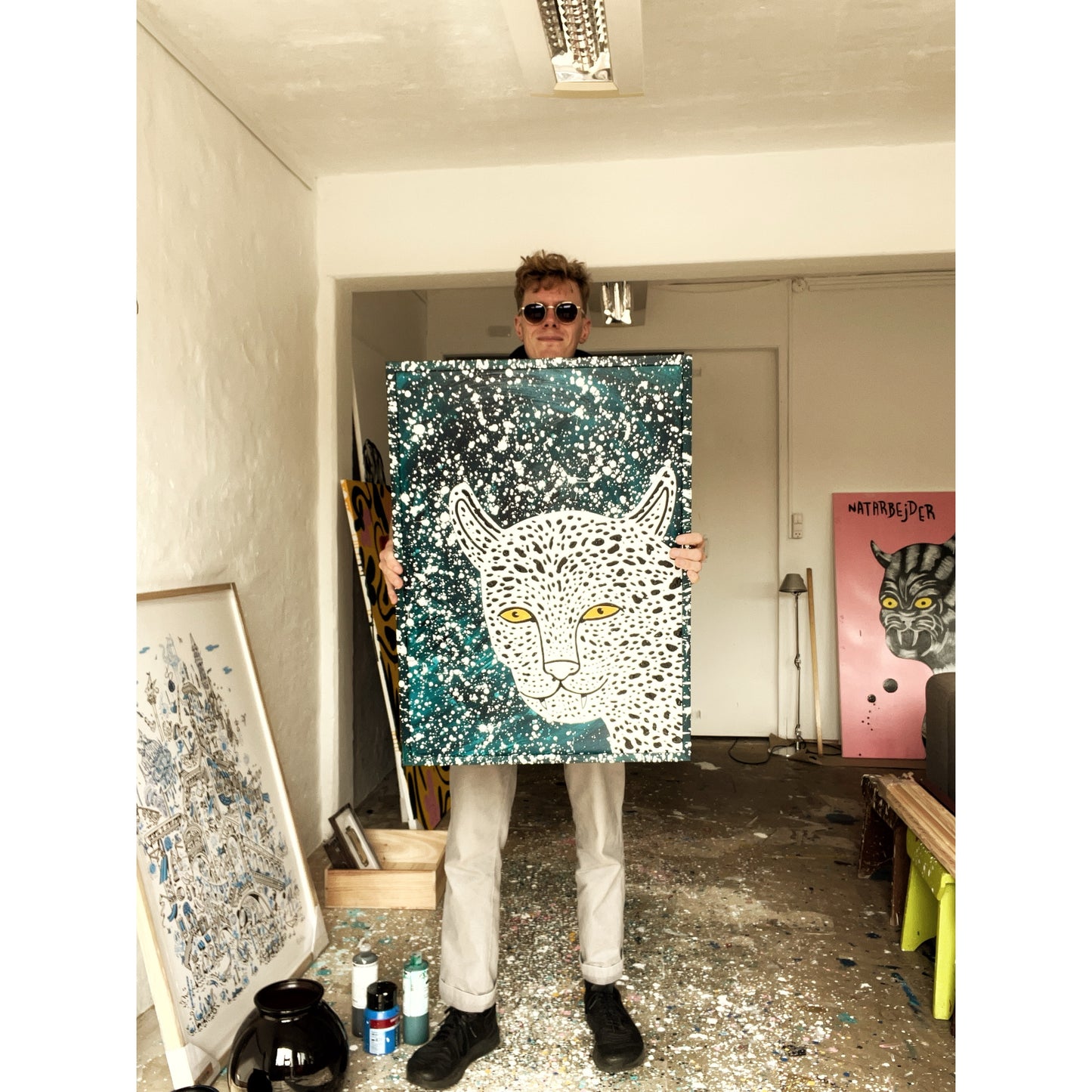 Sneleopard - 73x52 cm