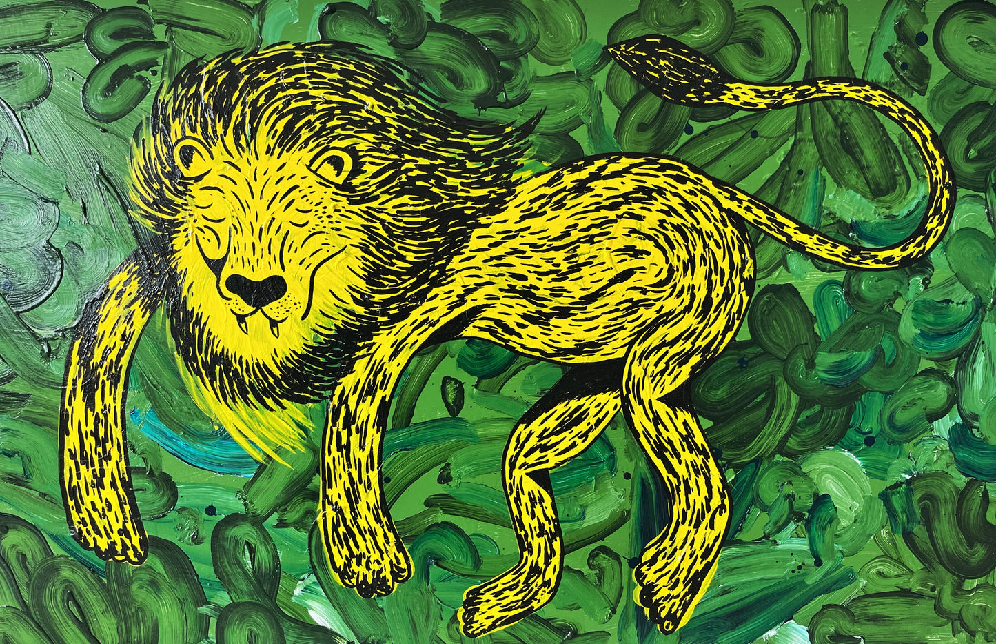 Løve - 84x134 cm