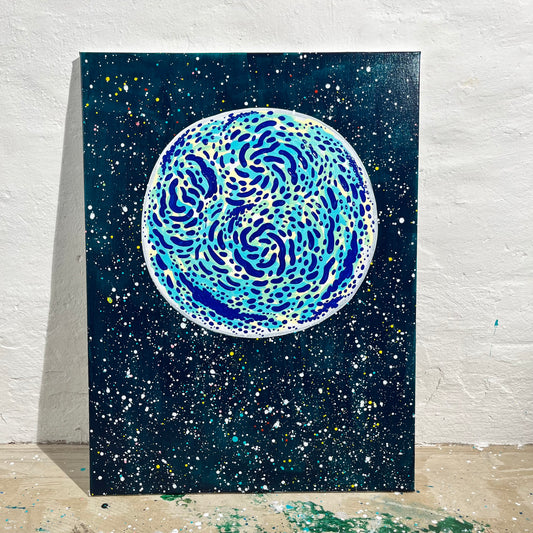 Vintermåne - 80x60 cm 🌝
