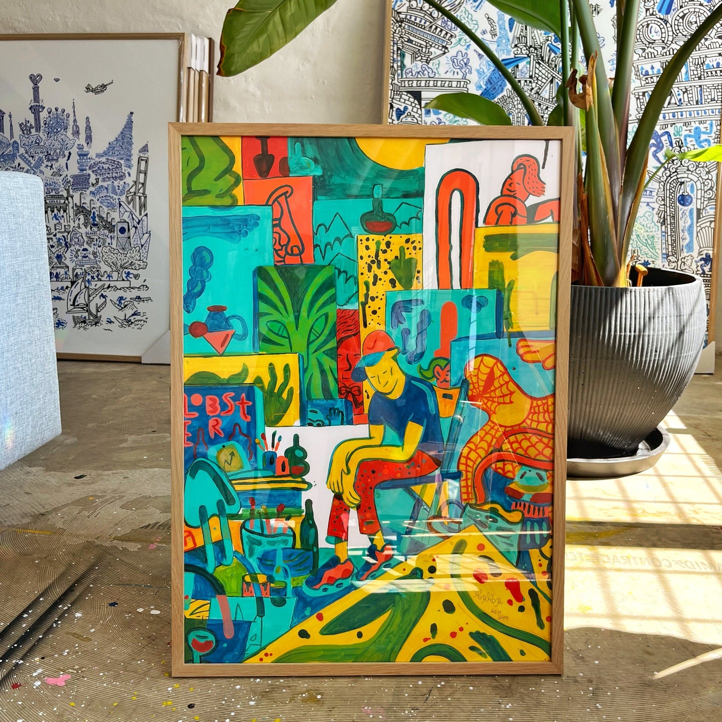 The Studio indrammet - 70x50 cm