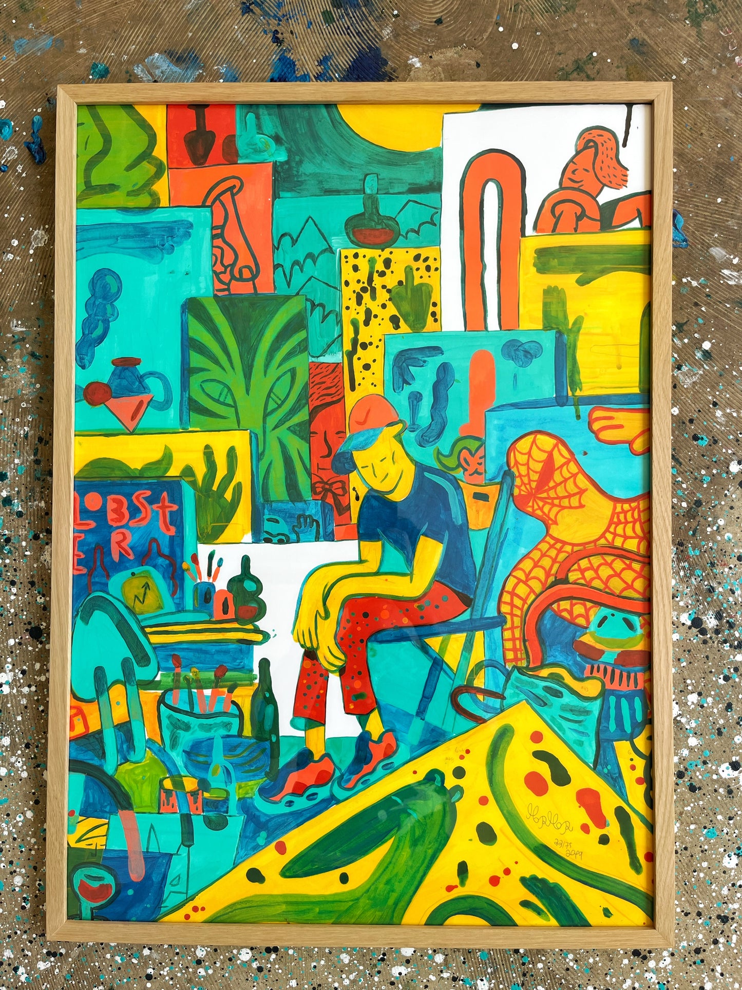 The Studio indrammet - 70x50 cm