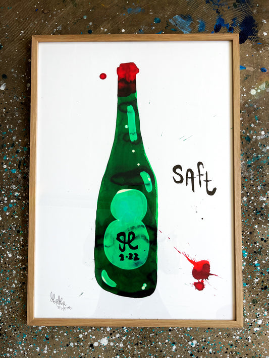 Saft indrammet - 70x50 cm