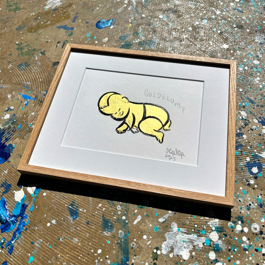 Guldklump - 23x28 cm