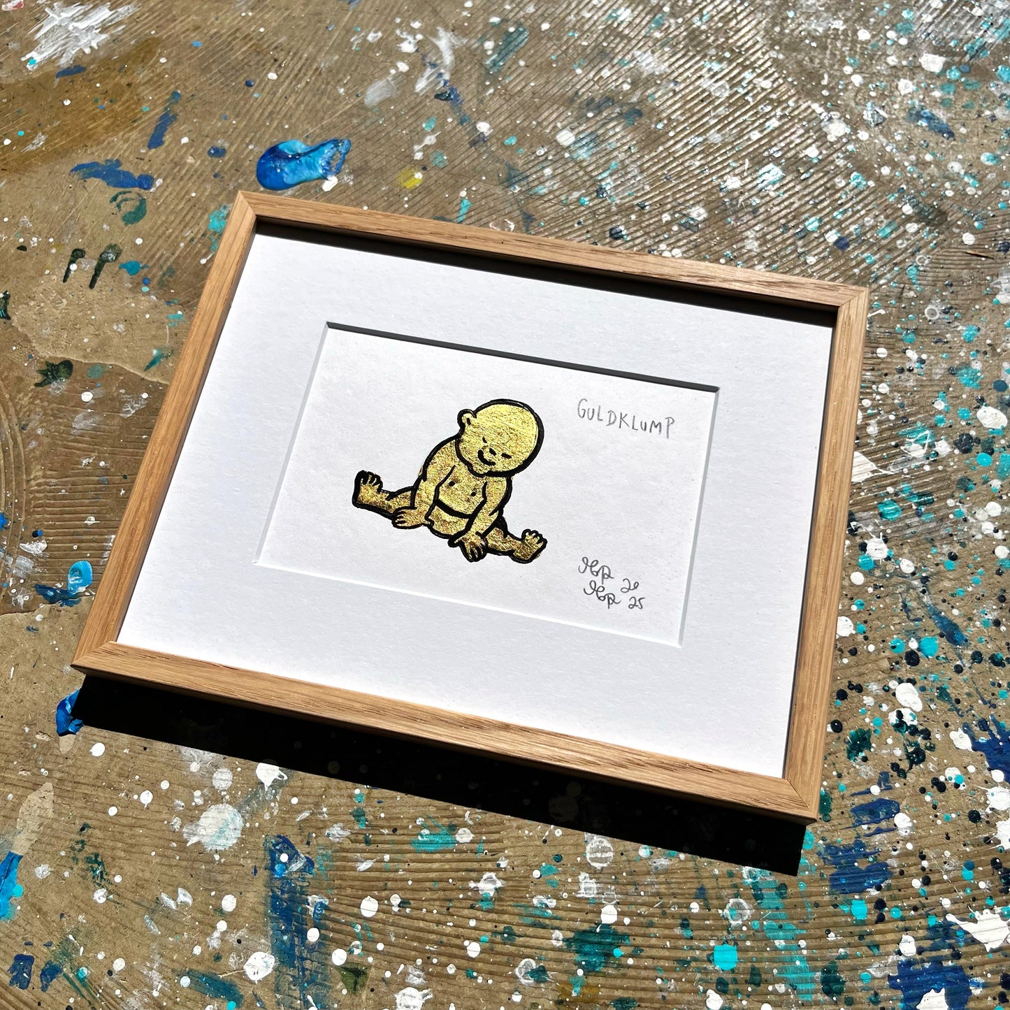 Guldklump - 18x23 cm