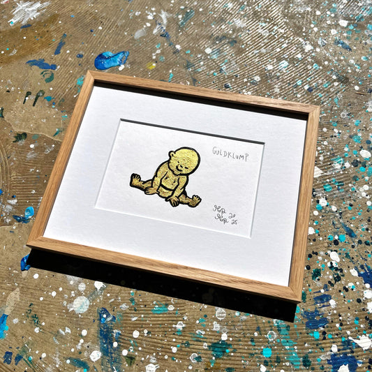 Guldklump - 18x23 cm