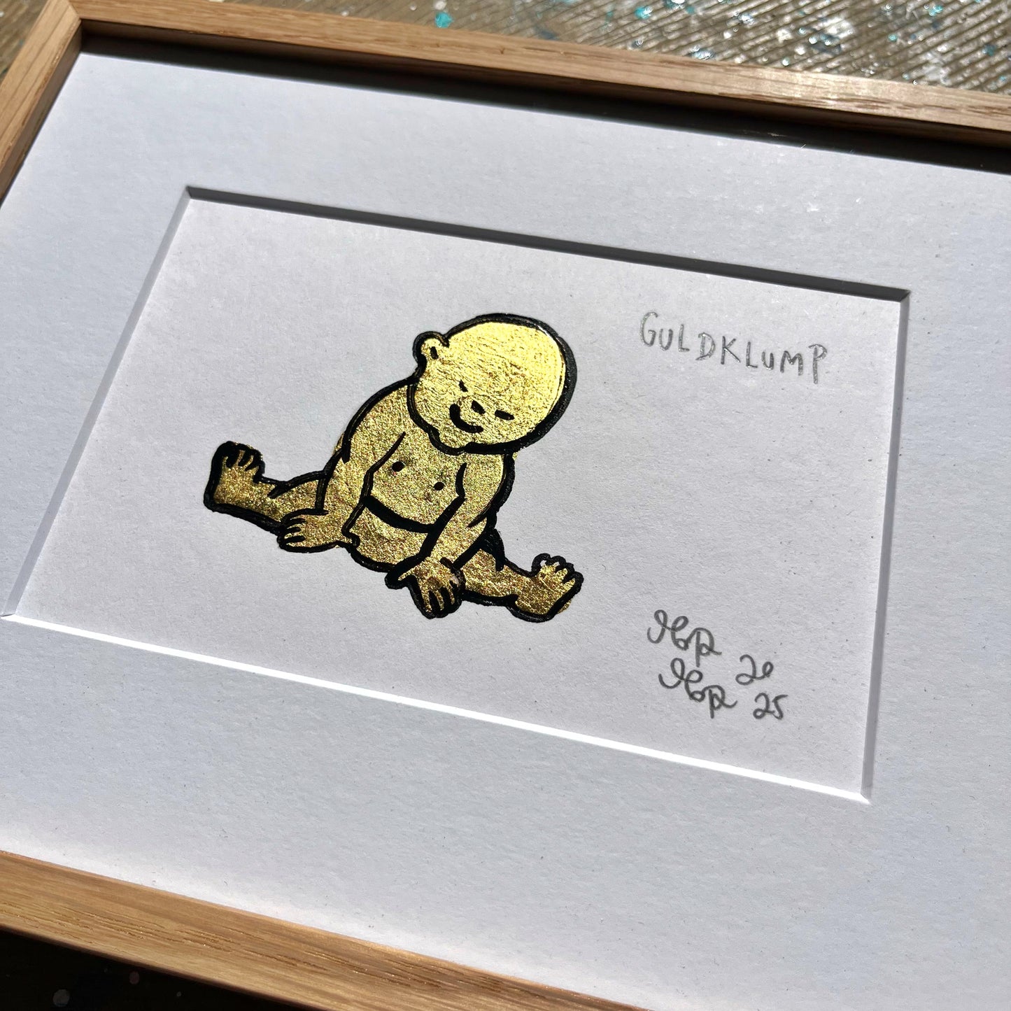 Guldklump - 18x23 cm