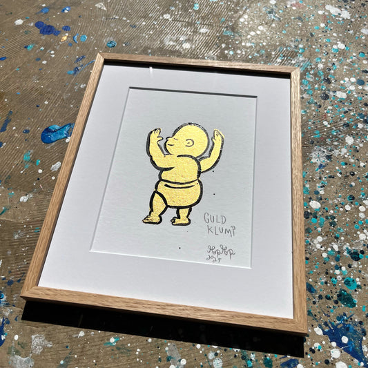 Guldklump - 29x23 cm