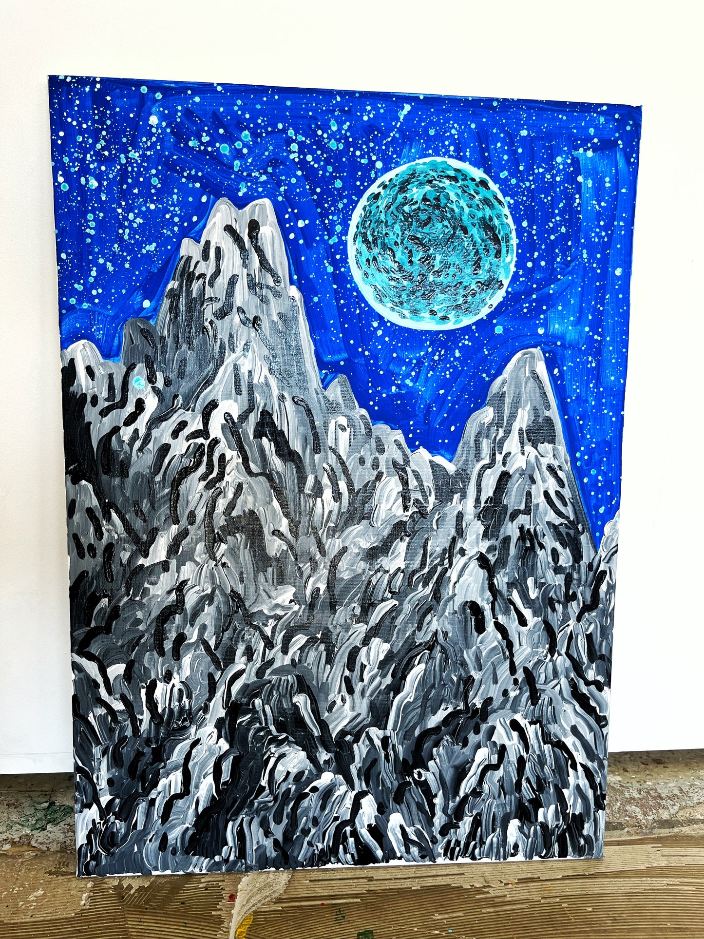 Mont Blanc Moon - 70x50 cm