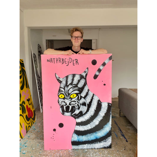 Natarbejder - 140x100 cm