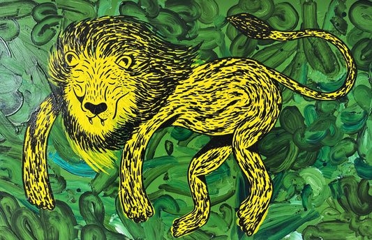 Løve - 84x134 cm