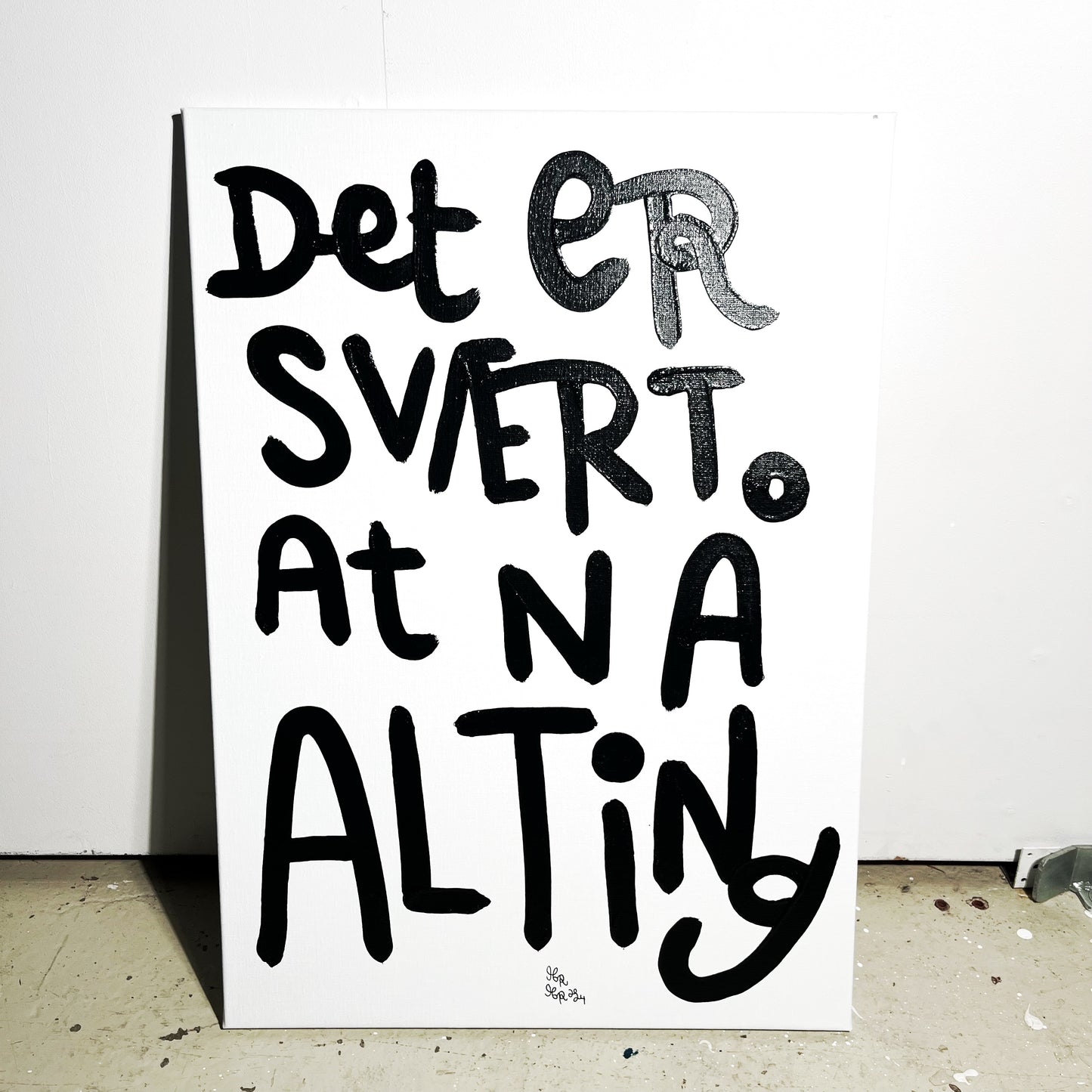 Det er svært at nå alting - 70x50 cm