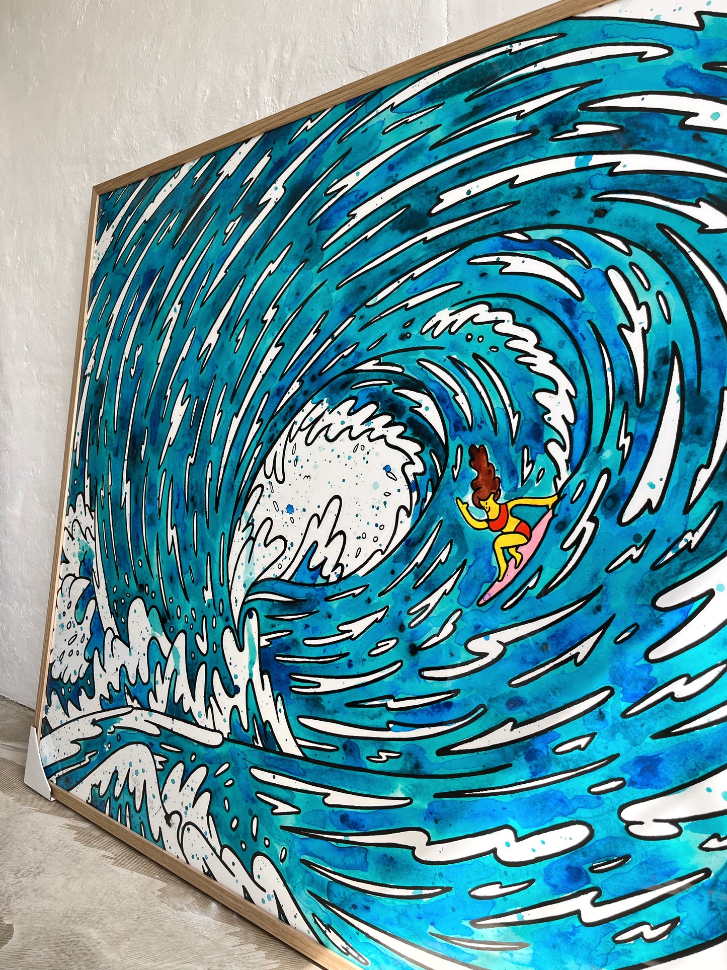 Surfermädchen - 110x160 cm